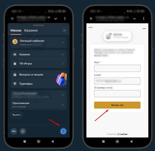 Онлайн чат в Onion Casino